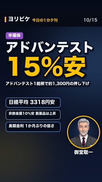 10月15日の1分夕刊のサムネイル